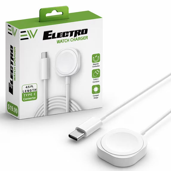 Electro Time Link iWatch Charging Cable - White