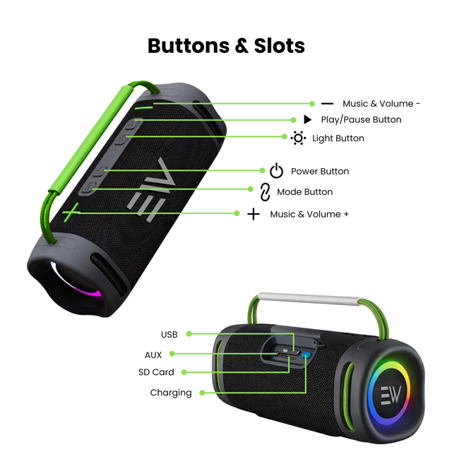 Electro 40W Waterproof Bluetooth Speaker