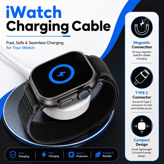 Electro Time Link iWatch Charging Cable - White
