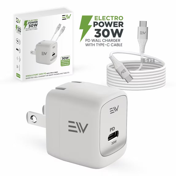 Electro Power 30W USB Type C Wall Charger