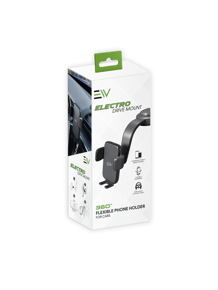 Electro – Drive Mount Flexible Phone Holder for Cars
