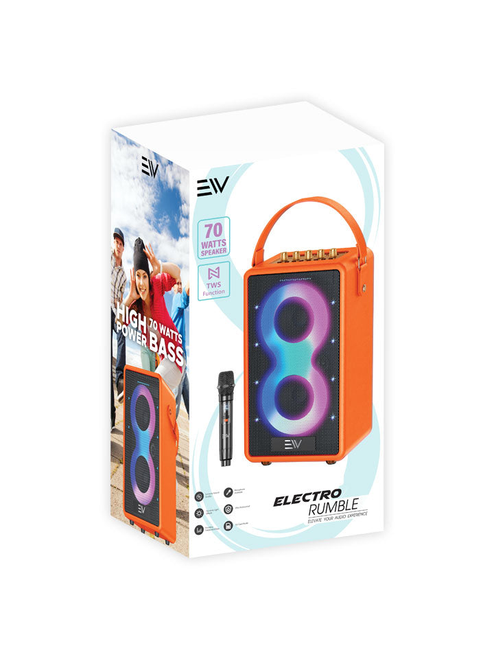 Electro Rumble 70W Bluetooth Speaker - Black