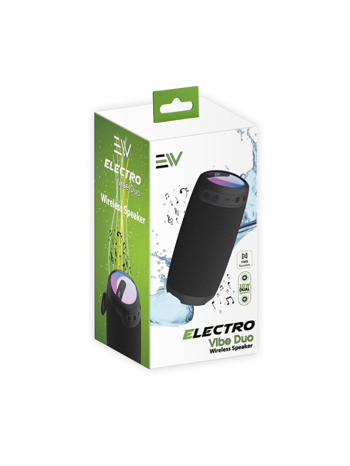 Electro Vibe Duo 10W Waterproof Bluetooth Speaker